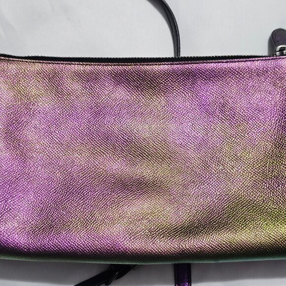 Rare Coach Crosby Iridescent Leather Crossbody Bag - Picture 2 of 8